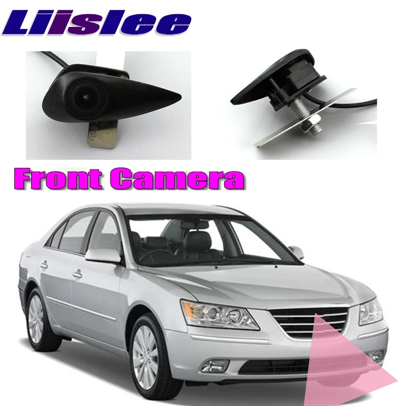 

LiisLee Car Front Camera Front Logo Camera DIY Manually Control Channel Front Camera For Hyundai Sonata YF 2009-2014 Blind Area