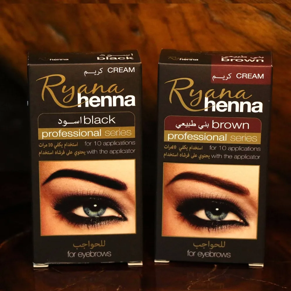 Натуральные ресницы Ryana Henna профессиональный цветной крем тинт для бровей 15 минут