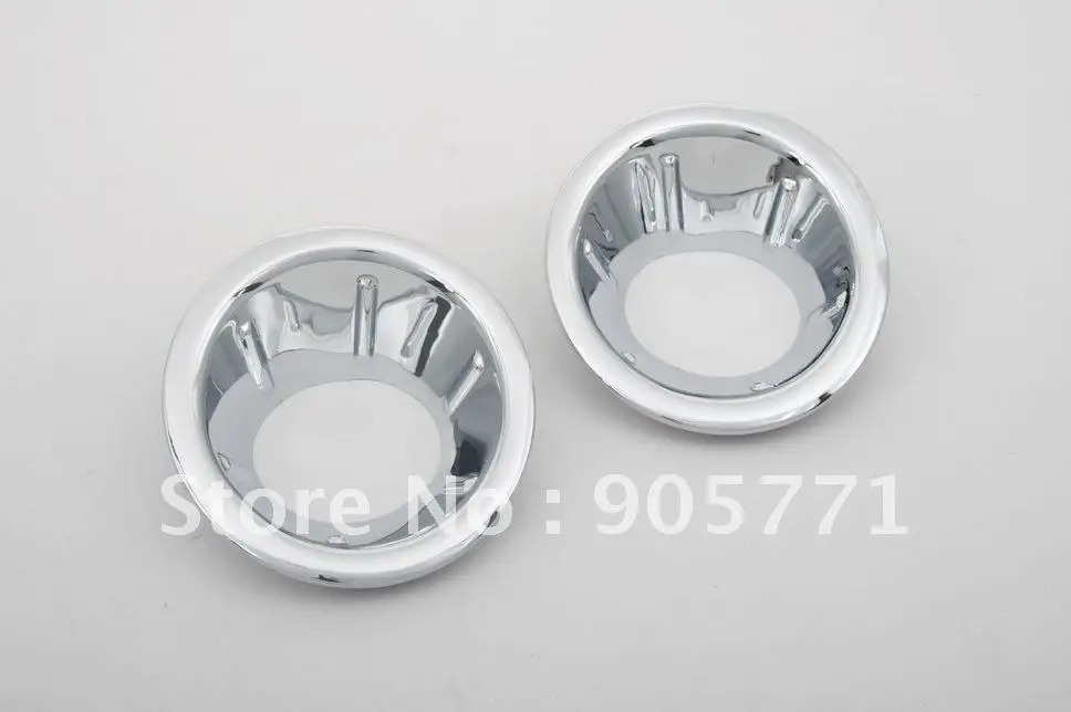 

High Quality Chrome Front Fog Light Cover for Nissan Navara / Frontier D40 06-09 free shipping
