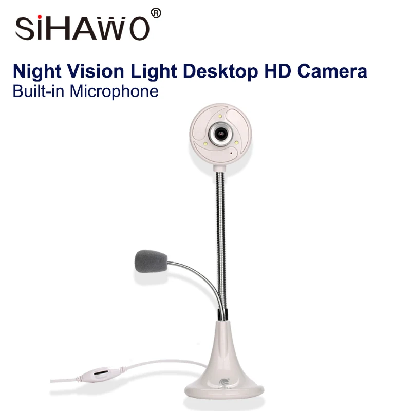 

HD Webcam Night Vision Light Desktop USB Camera Built-in Wheat 16M Pixel CMOS Resolution 640 * 480 Manual Focus