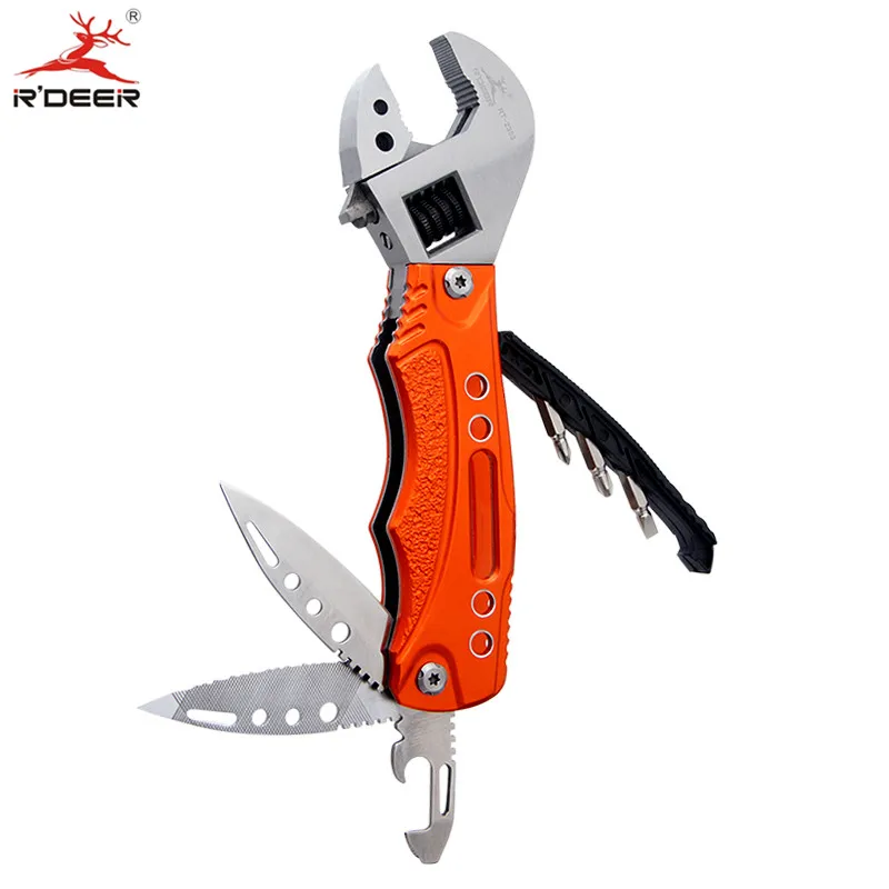 Mini Folding Knife Stainless Steel Survival Knife Wrench Screwdriver