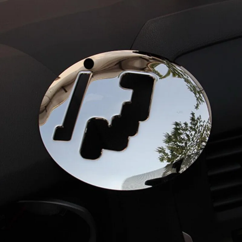 Tonlinker внутренняя Автомобильная накладка на крышку панели КПП чехол наклейка для Mitsubishi ASX 2013-19 автомобильный Стайлинг 1 шт. наклейка из нержавеющей стали - Название цвета: sliver mirror