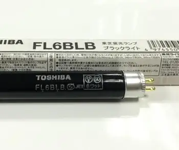 

2pcs,TOSHIBA 6W FL6BLB/N fluorescent lamp tube,UVA BLB Blacklight blue mini light,365nm bulb,To FL6BLB,Free ship