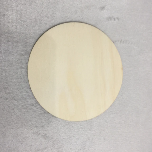 Kerek Tárcsa Befejezetlen Fa Kivágási Körök Ékszerek Készítéséhez Festett Karácsonyfa Díszítve