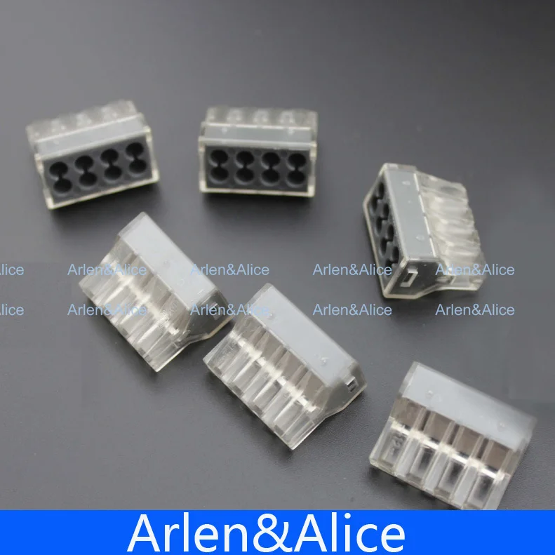 

20Pcs PCT-108 Push wire wiring connector For Junction box 8 pin conductor terminal block