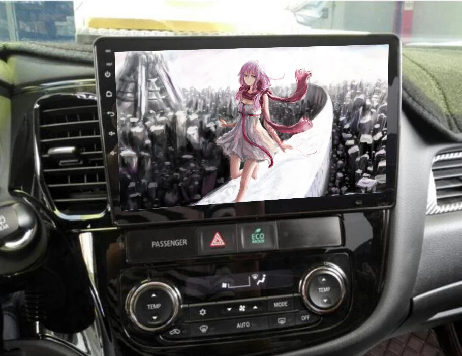 Excellent Octa core Android 9.1 Car dvd video audio Player a/v gps monitor 4G Lte for Mitsubishi Outlander 2014 2018 with BT WIFI RDS DAB+ 1