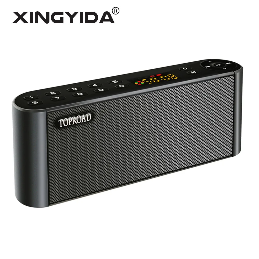 

XINGYIDA HIFI Bluetooth Speaker LCD Screen Soundbar Wireless Heavy Bass Loudspeaker with Mic TF FM Radio USB for Mobile Phone PC