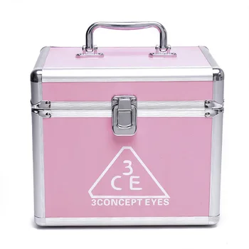 

Professional Aluminium alloy Make up Box Makeup Case Beauty Case Cosmetic Bag Multi Tiers Lockable Jewelry Box