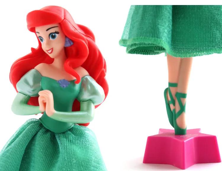 Figura de Ação Brinquedos para Crianças Disney Genuína Princesa Cinderela Neve Branca Bola Caneta Decoração Pvc Coleção Estatueta Presentes 18cm 12 Mamãe e Bebê