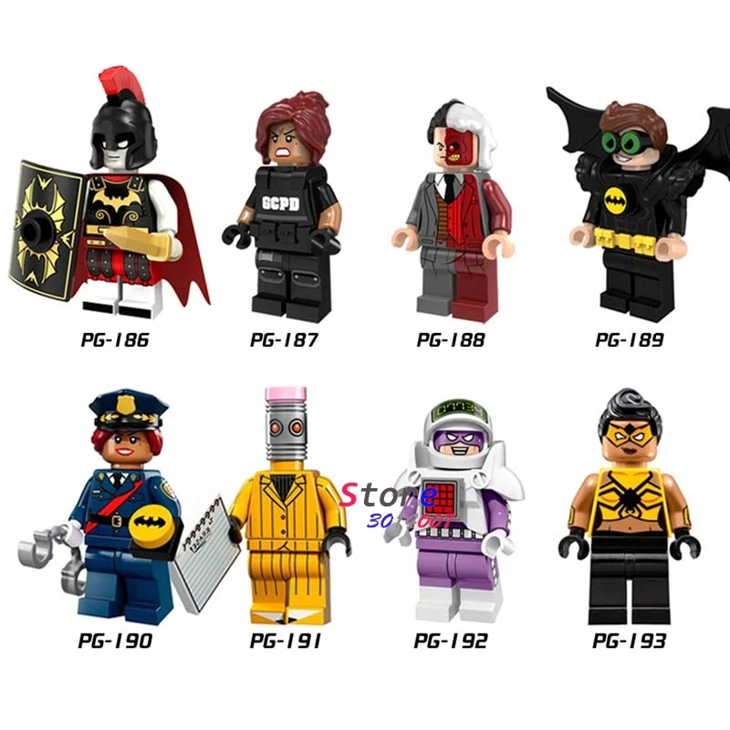 

1Set DC Comics Series 6 Justice League Shazam Superman Flash Batman Arrow Green Lantern building blocks toys for children