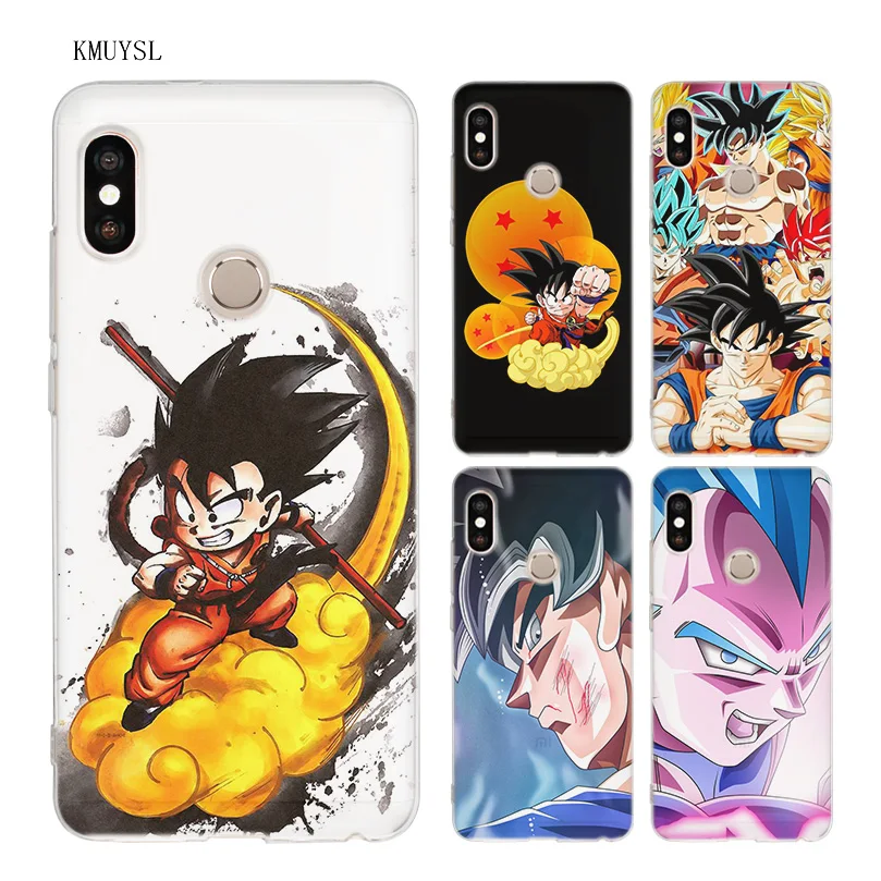 

KMUYSL dragon ball super z funny TPU Clear Soft Case Cover Shell for Xiaomi Redmi Note 5 Plus 5A 5X A1