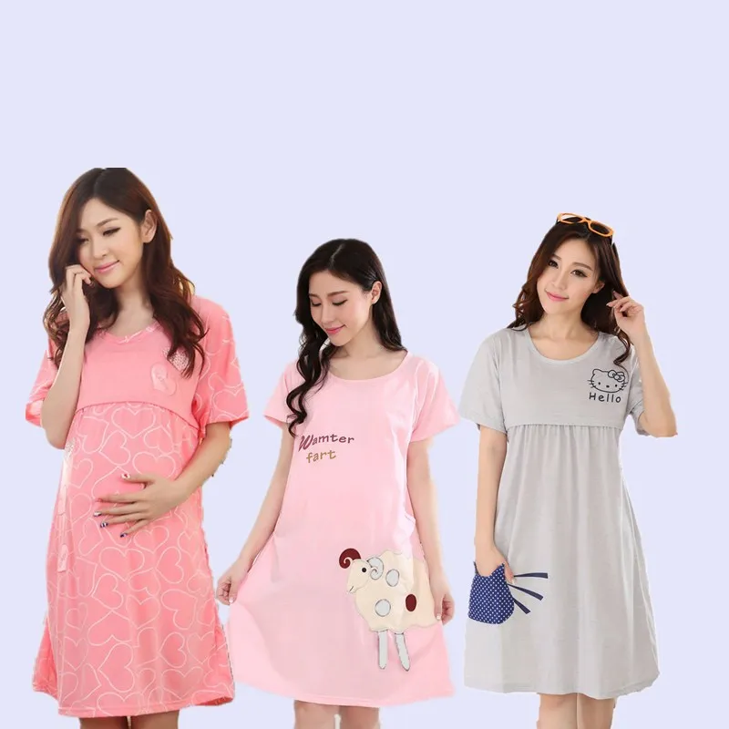 Buy Knee length Nursing clothes pregnant women