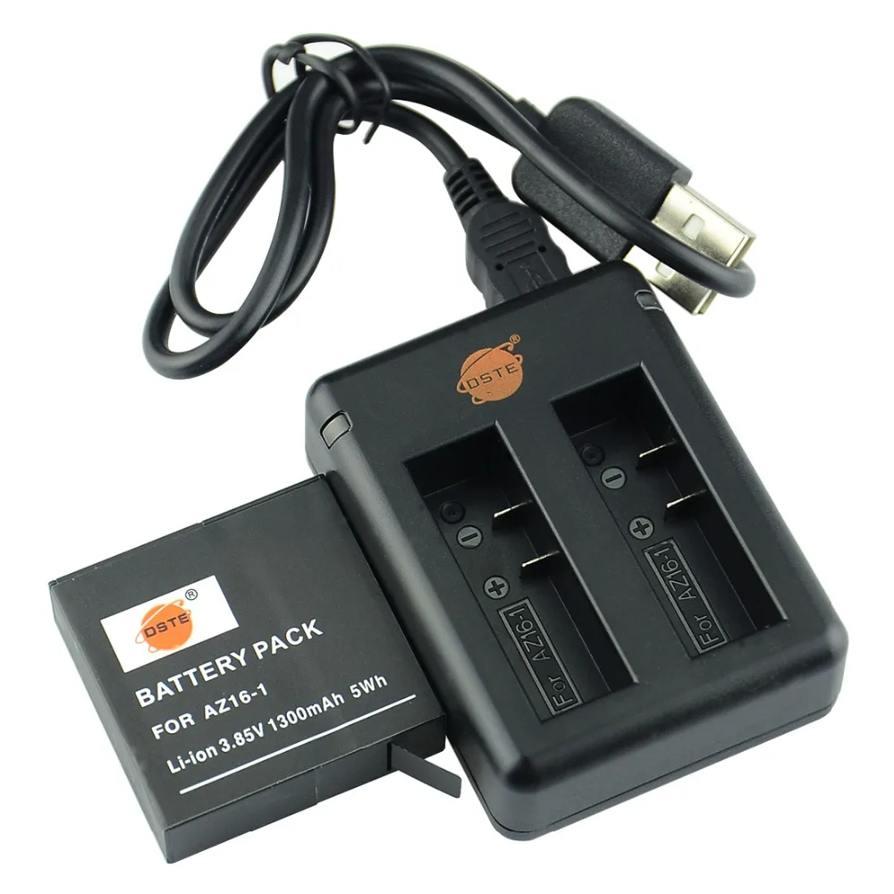 

DSTE AZ16-1 Li-ion Battery + DBC-A16 usb charger For xiaomi yi Camera