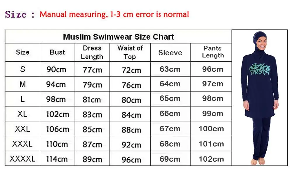 Для женщин печатных мусульманских Плавание носить хиджаб Муслима женский мусульманский костюм наборы плюс Размеры Плавание костюм Плавание Серфинг одежда спортивные Burkinis купальные костюмы