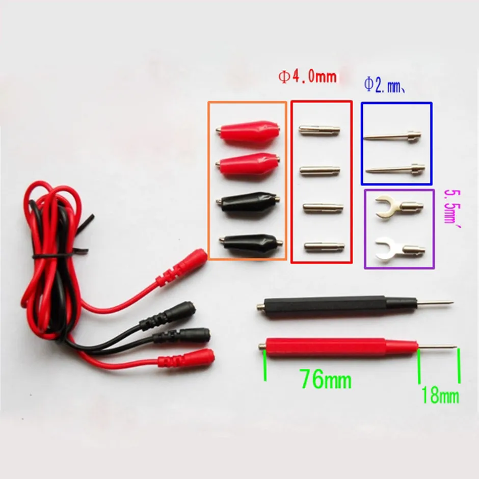 

16pcs / set Multifunction Multi meter Digital Multimeter Probe Test Leads / Alligator Clip Test Kit