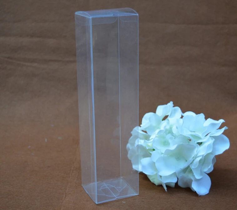 

10pcs Small clear Transparent PVC Box Cosmetic Bottle packaging Boxes Plastic Packing jewelry Box rectangle Gift Packaging Box