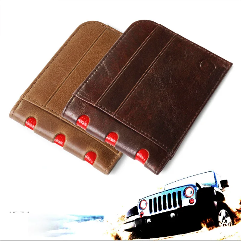 

New Credit Holder Card Fashion Vintage Retro Mini ID Holders Business Credit Card Holder Leather Bank Case Purse Wallet