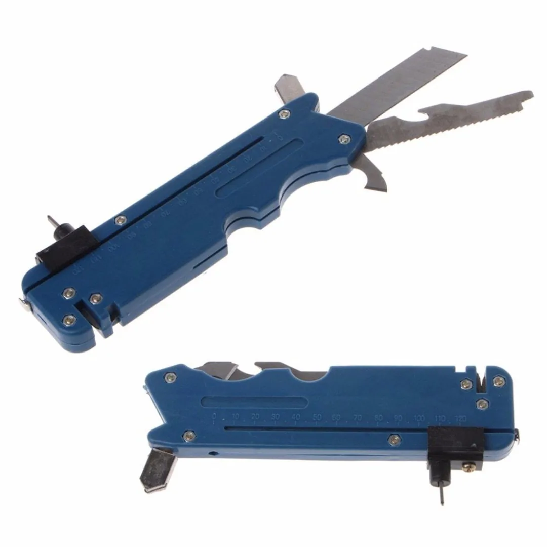 1pc 20-in-1 Multi-Functional Foldable Glass & Tile Cutter For Home Life Professiona Glass Cutter Six Wheel Metal Cutting Kit