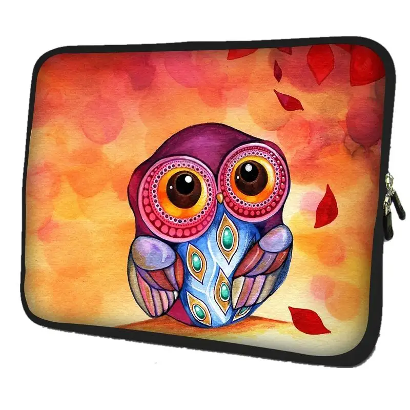 Cute Owl Notebook Laptop Sleeve case carrying Handle Bag For 13.3