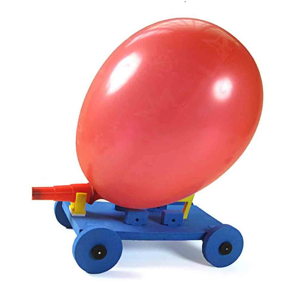 Plastic Portable Balloon Race Car Air Power Assemble Model Creative font b Entertainment b font Toy
