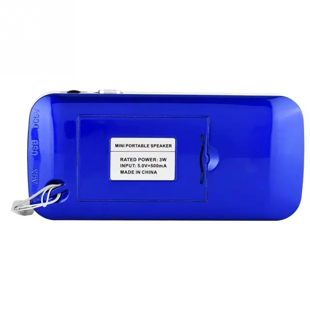 Stereo FM Radio 78-108MHz Stereo FM Radio High Sensitivity Noise Cancelling Digital TF Card Radio – Blue