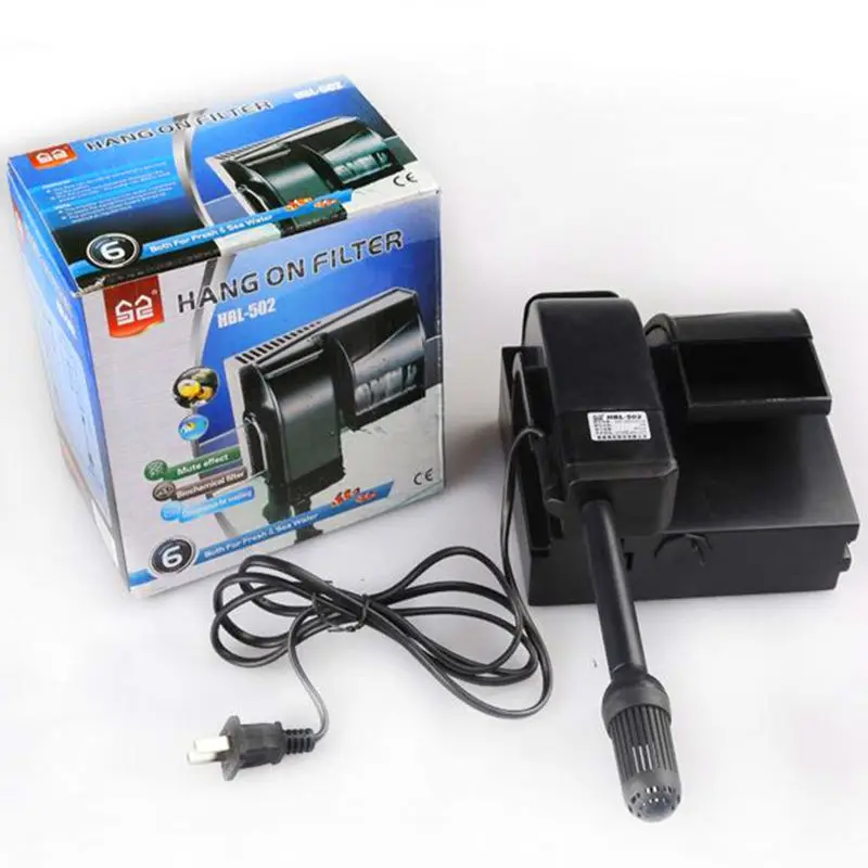

Fish tank aquarium wall-mounted filter filter pump aeration filter dual-purpose pump voltage 220V-240V-50Hz / 60Hz power 4W maxi