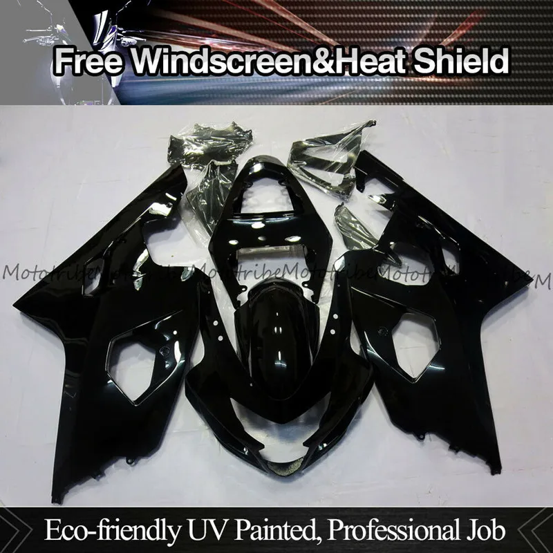 

ZXMT Fairing Kit for Suzuki GSX-R600 GSX-R750 2004 2005 ABS Injection Gloss Black Matte Black Bodywork