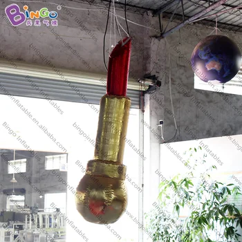 

HOT SALES recommended 2m giant inflatable lipstick for decoration hanging inflatable toy customized logo