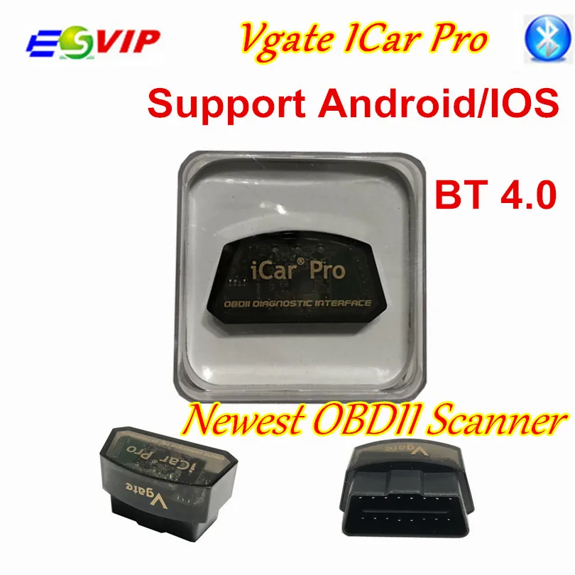 Vgate iCar Pro ELM 327 OBD2 сканер Bluetooth 4,0 wifi для Android/IOS OBD Автомобильный диагностический инструмент ELM327 V2.1 Easydiag PK V1.5 - Цвет: ICAR PRO BT 4.0