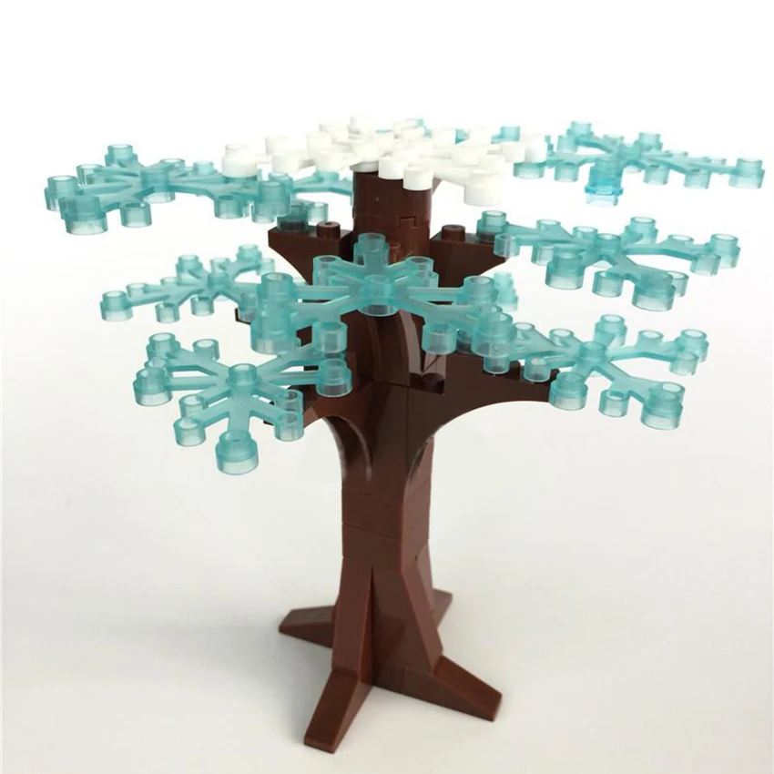 MOC LegoINGlys Tree Building Blocks Green Flowers Grass Plants Garden Accessories Set City DIY Parts Bricks Toys for Kids (1)