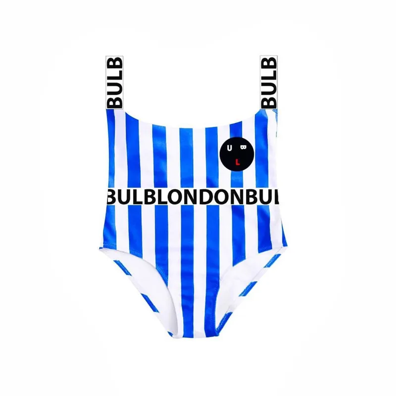 

Bulb Baby Girl Swimsuit Brand Kids Swimwear Fashion Striped Girl Swimming Clothes Children Bathing Suits Beach