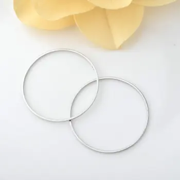 

10PCS 30MM Brass Imitation Rhodium Round Closed Rings Diy Jewelry Findings Accessories Wholesale