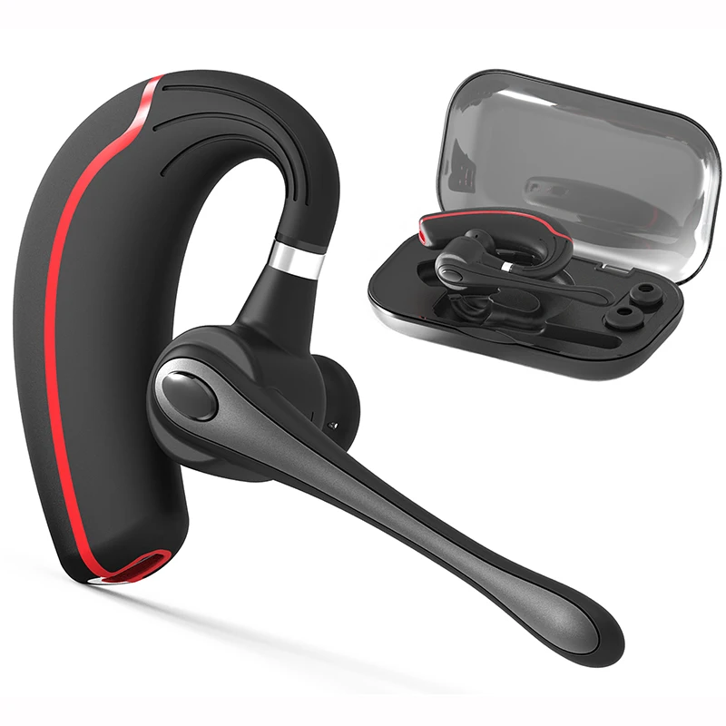 Bluetooth Wireless Earphones Driving Office Ear Hook Hands Free Earpiece Stereo With Mic Monitor Headset For IPhone | Электроника