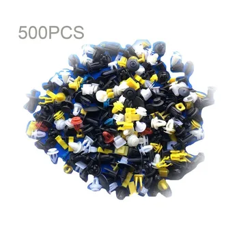 

500Pcs Universal Auto Body Trim Moulding Clips Plastic Push Retainer Pin Rivet Fasteners Panel Retainer Clips Assortment Kit