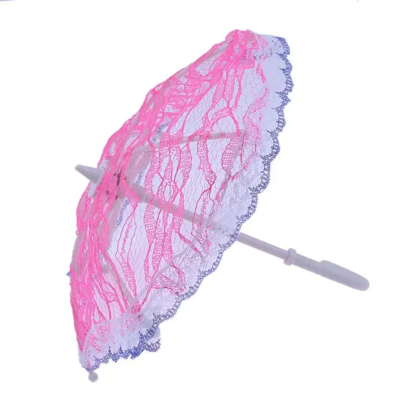 1pc Mini Lace Umbrella Sunshade Umbrella Doll Accessories Doll Plastic