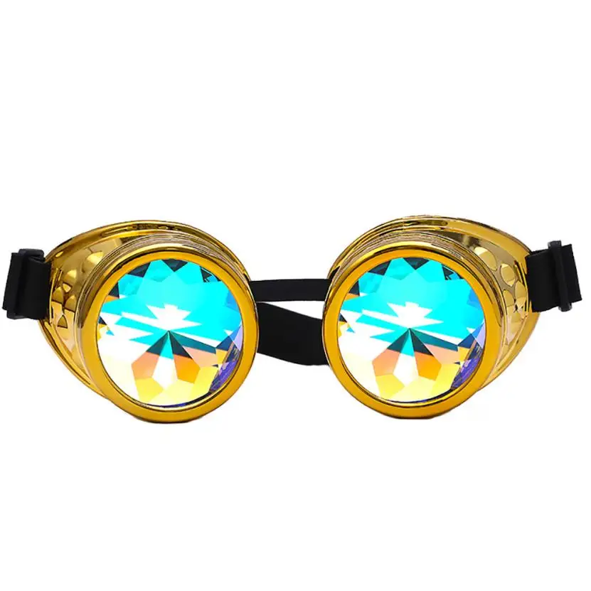 

Unisex Women Men Kaleidoscope Colorful Glasses Rave Festival Party EDM Sunglasses Diffracted Ladies Lens gafas de sol mujer A8