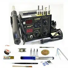 Рзэ много Подарков! SAIKE 852D++ Утюг Припой Воздушный Пистолет 2 в 1 Паяльная Станция 220 В 110 В Модернизированный фрон SAIKE 852D