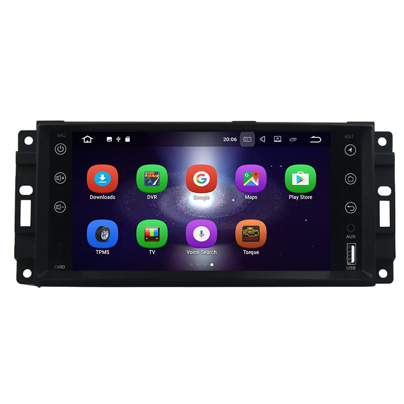 Sale Aoluoya 2G RAM Android 7.1 CAR Radio GPS Navigation For Jeep Commander Compass Grand Cherokee Wrangler Chrysler Sebring 300C 3