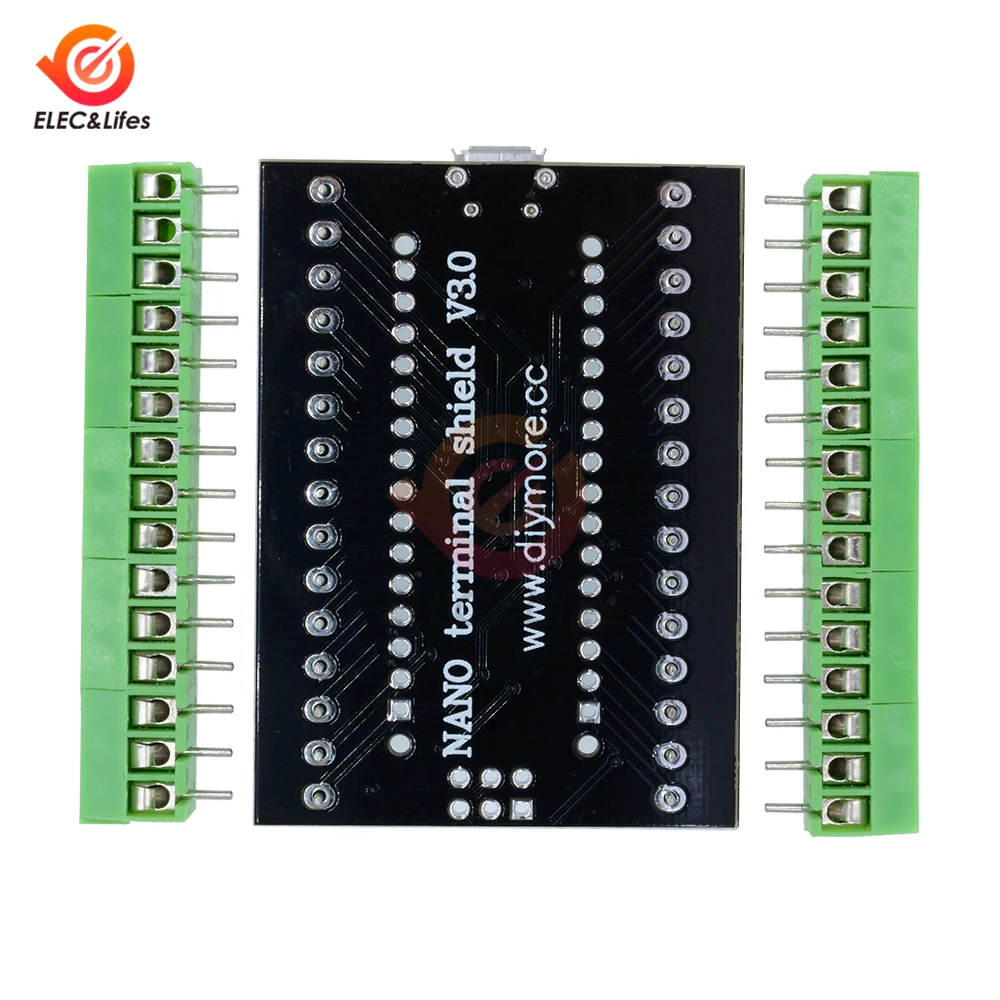 CH340 NANO V3.0 ATMEGA328P CH340G nano 3,0 V3 контроллер 2 в 1 микро USB терминал щит адаптер плата расширения для Arduino