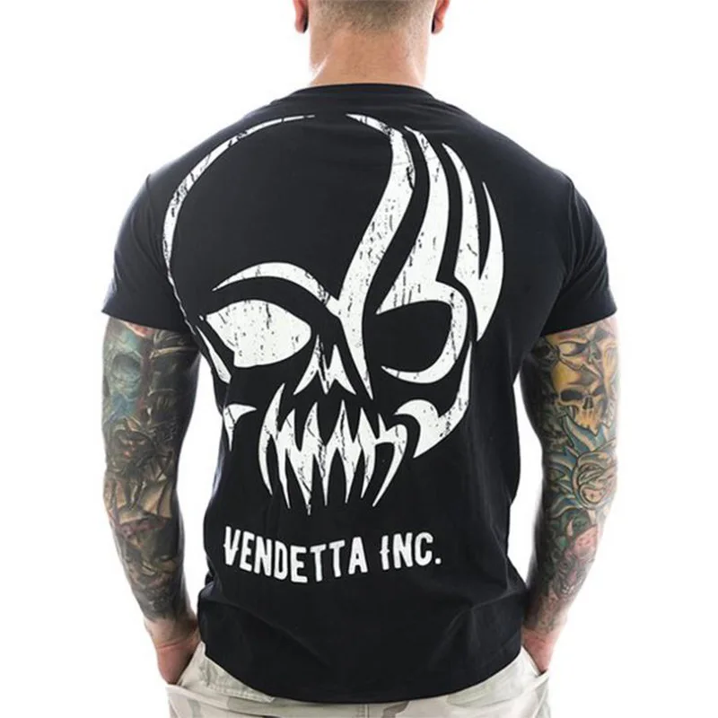 

Cotton T-shirt Running Shirt Men Quick Dry Short Sleeve Fitness T-shirts Training Tees Top Sport shirt Rashgard