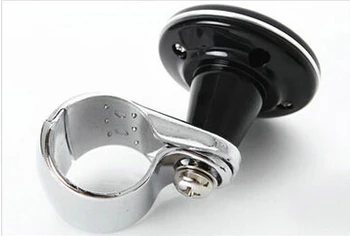 

FREE SHIPPING WISE TRAVEL Car Steering Wheel Knob Ball Hand Control Power Handle Grip Spinner Silver