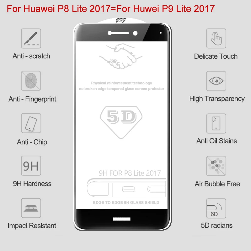 5D полное покрытие для huawei Nova 3 3i защита экрана на Защитное стекло для huawei P10 Lite mate 10 P20 Pro Honor 10 8X стекло