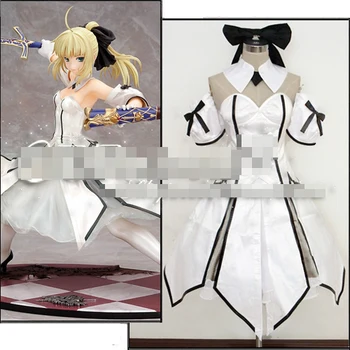 

FATE/ZERO SABER LILY white turnouts cosplay costume