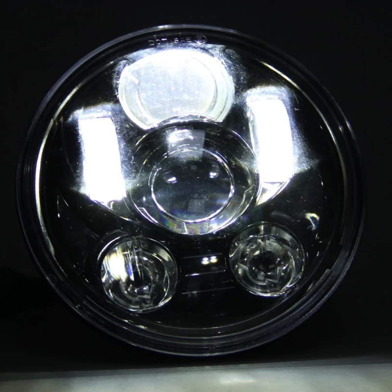 Chrome New Motos Accessories 5.75 headlight motorcycle 5 34 in. Projector Daymaker Led headlight For Harley 5-34 Motorcycle (9)