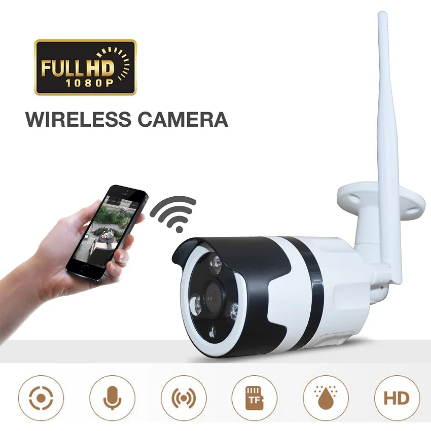 1080P WIFI outdoor Camera use HD 3MP 3.6MM lens 2MP 360 degree Metal waterproof camera support Max 128GB TF card 1080P WIFI outdoor Camera use HD 3MP 3.6MM lens 2MP 360 degree Metal waterproof camera support Max 128GB TF card