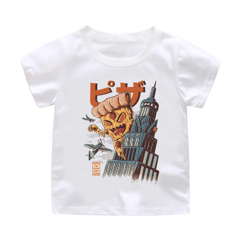 

children's clothes boy T-shirt Japanese comics baked squid cartoon girls shirt surprises Child t-shirt Baby boys clothes