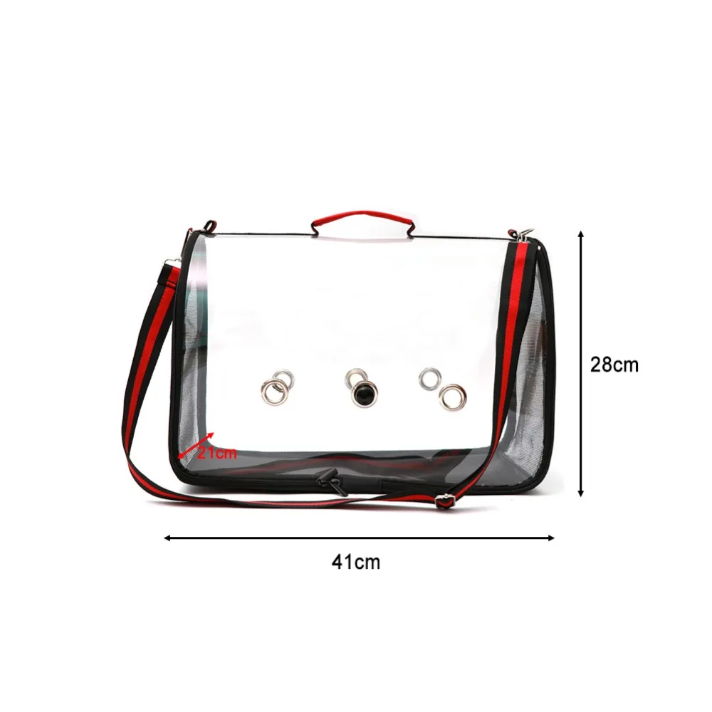 Дорожная клетка для птиц, ПВХ, прозрачная дышащая сумка для попугая, переносная Складная Клетка для прогулок, для путешествий, для дома, для домашних животных, для птиц, для попугая