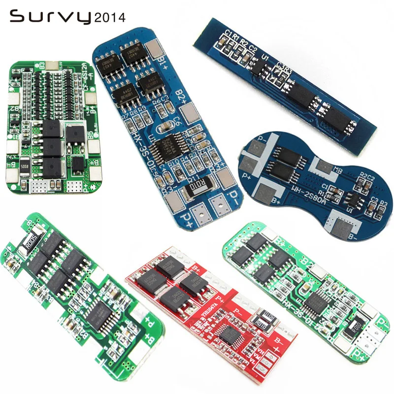 2S 3S 4S 18650 литий-ионная батарея защитная схема плата для зарядки Модуль PCM полимерная Lipo ячейка PCB