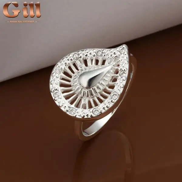 Top Fashion Cubic Zirconia Women Classic Plant Rings Lord Of The Gill R304 925 Plated New Design Finger Ring For Lady | Украшения и
