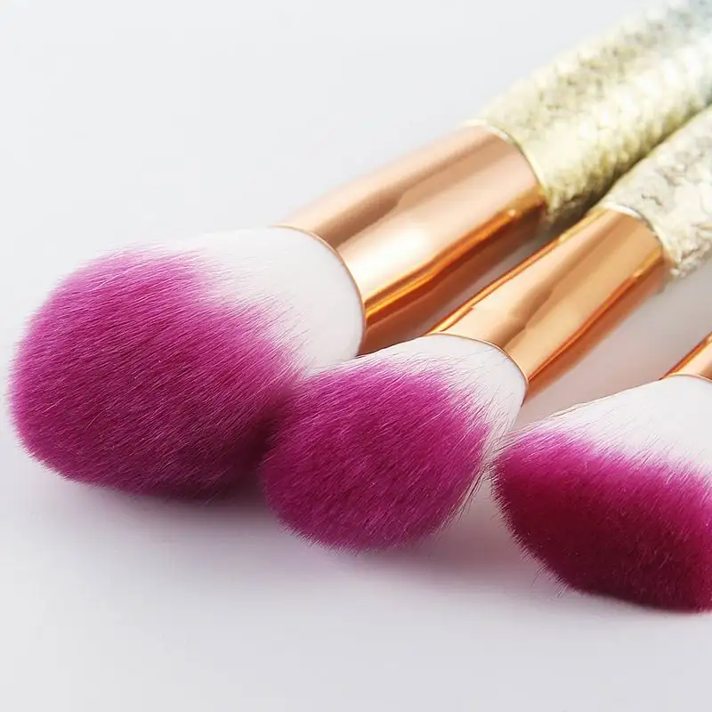 Mermaid Makeup Brushes  10pcs (8)